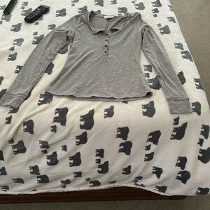 Universal thread long sleeve button down shirt